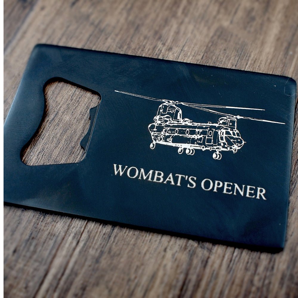 Aircraft, Glider Helicopter Aviation Themed Bottle Opener Selection | Giftware Engraved
