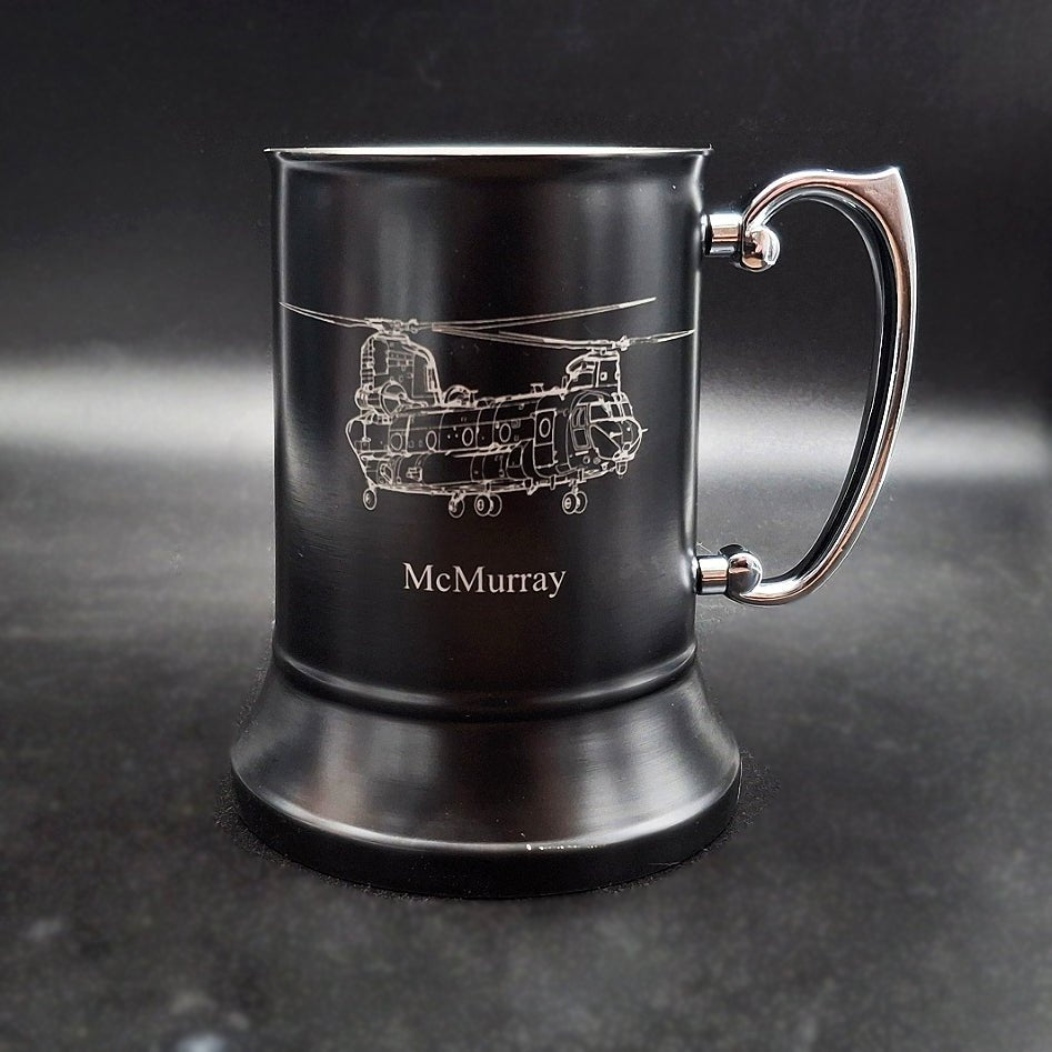 Glider Aircraft Helicopter Aviation Themed Tankard Selection | Giftware Engraved