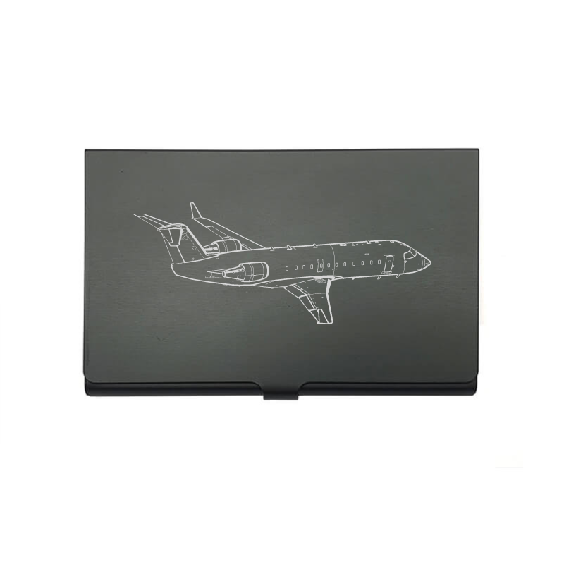 Bombardier CRJ 100 aircraft Bottle opener – digital engraving mockup / engraving preview