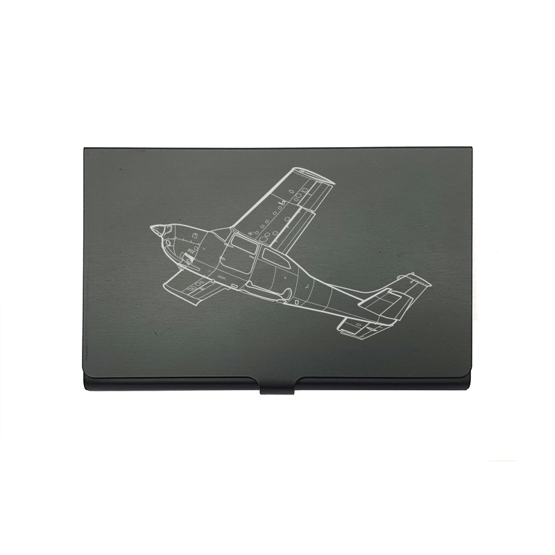 Cessna Centurion GU Aircraft card Holder digital engraving mockup / engraving preview