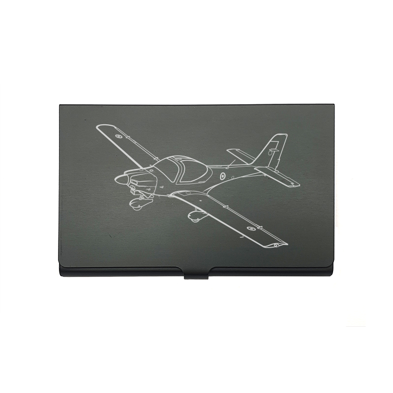 Grob G115 Tutor Aircraft card Holder digital engraving mockup / engraving preview