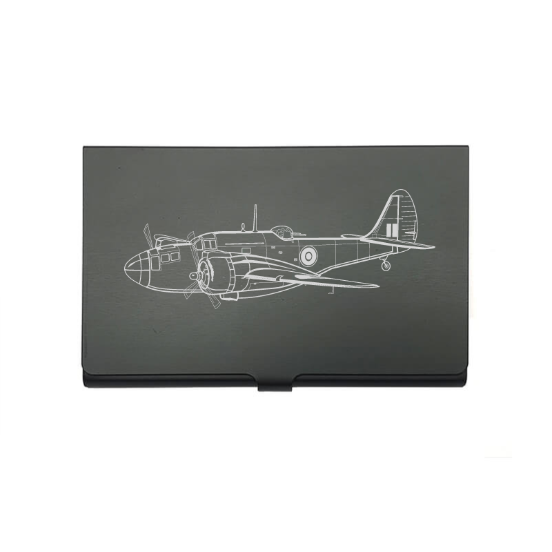 Martin 187 Baltimore Aircraft card Holder digital engraving mockup / engraving preview