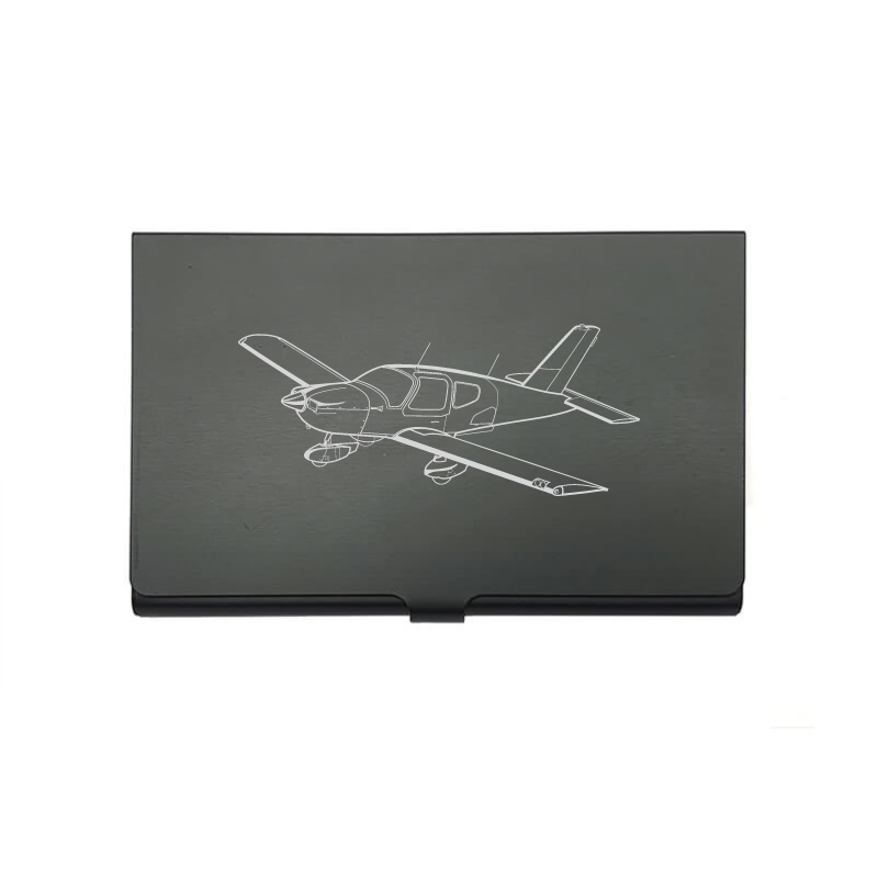 Socata TB9 Aircraft card Holder digital engraving mockup / engraving preview