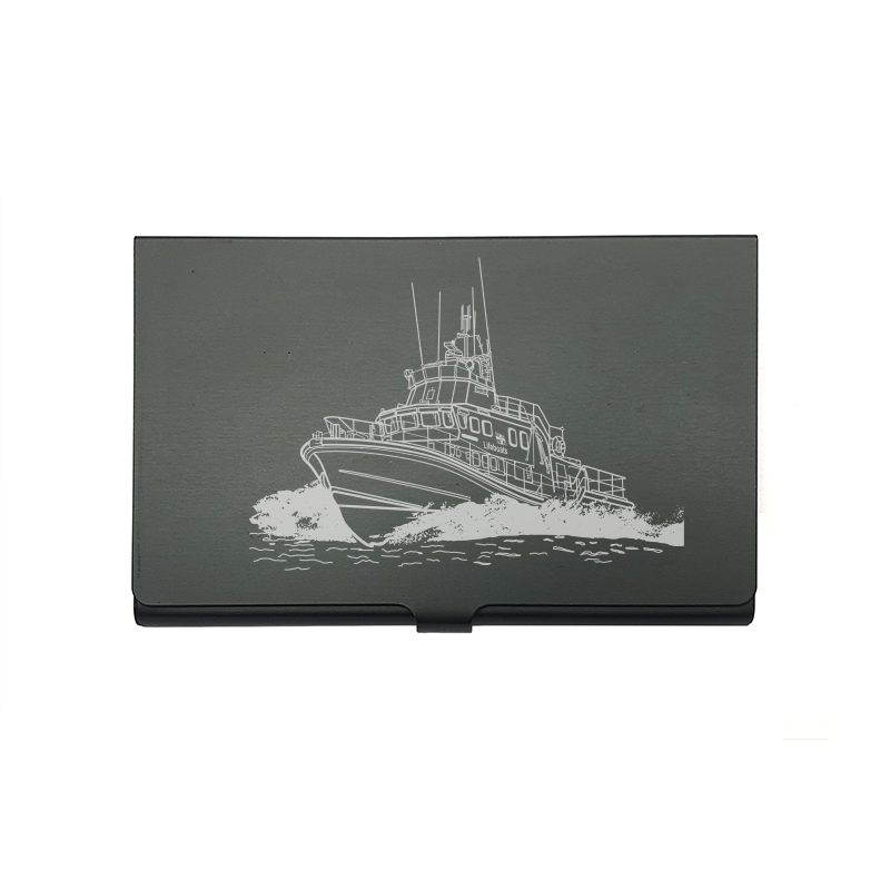 Life Boat card Holder digital engraving mockup / engraving preview