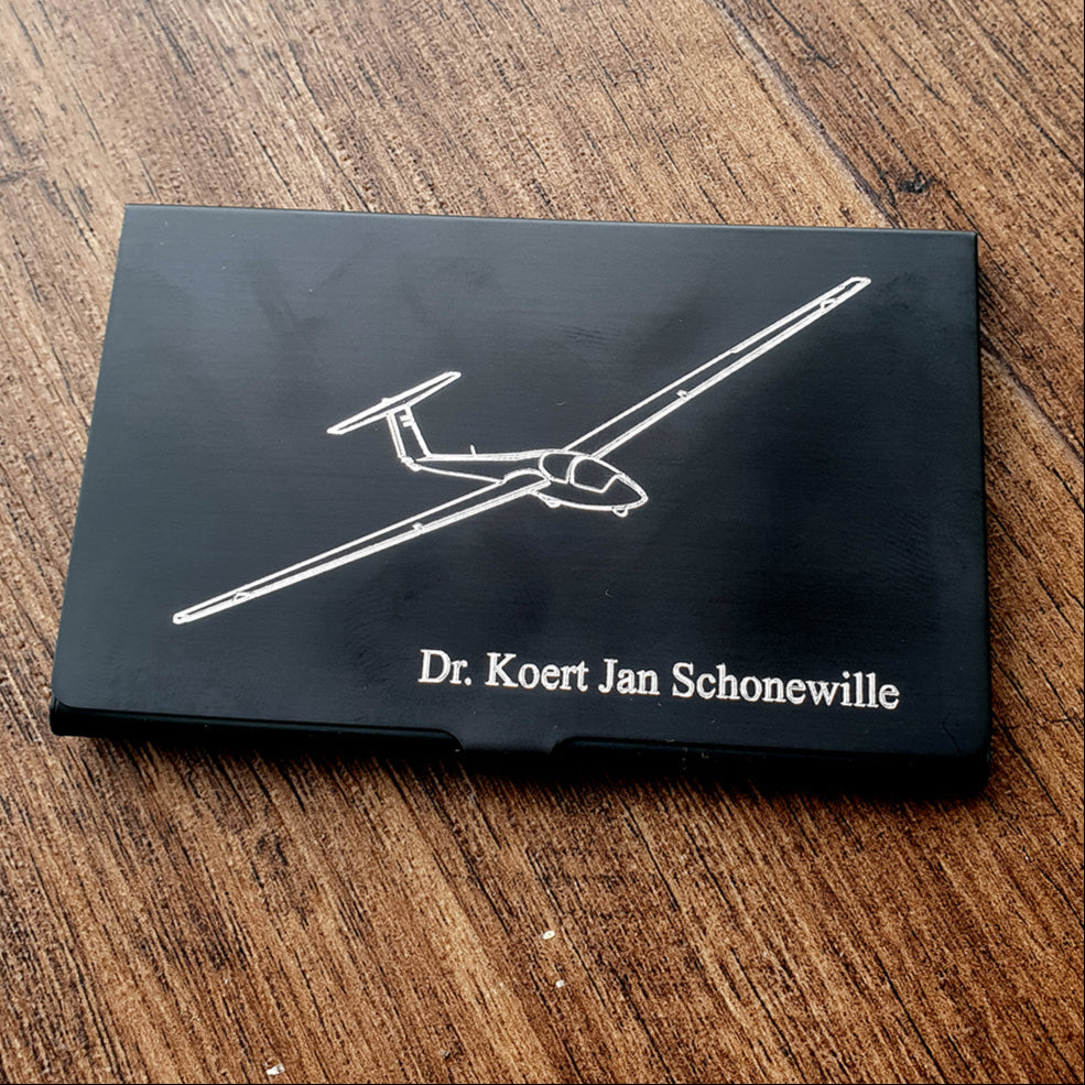 Ask 21 Glider Black Card Holder | Giftware Engraved