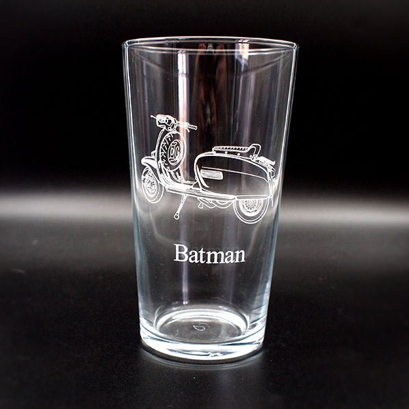 Lambrette Scooter Beer Glass | Giftware Engraved
