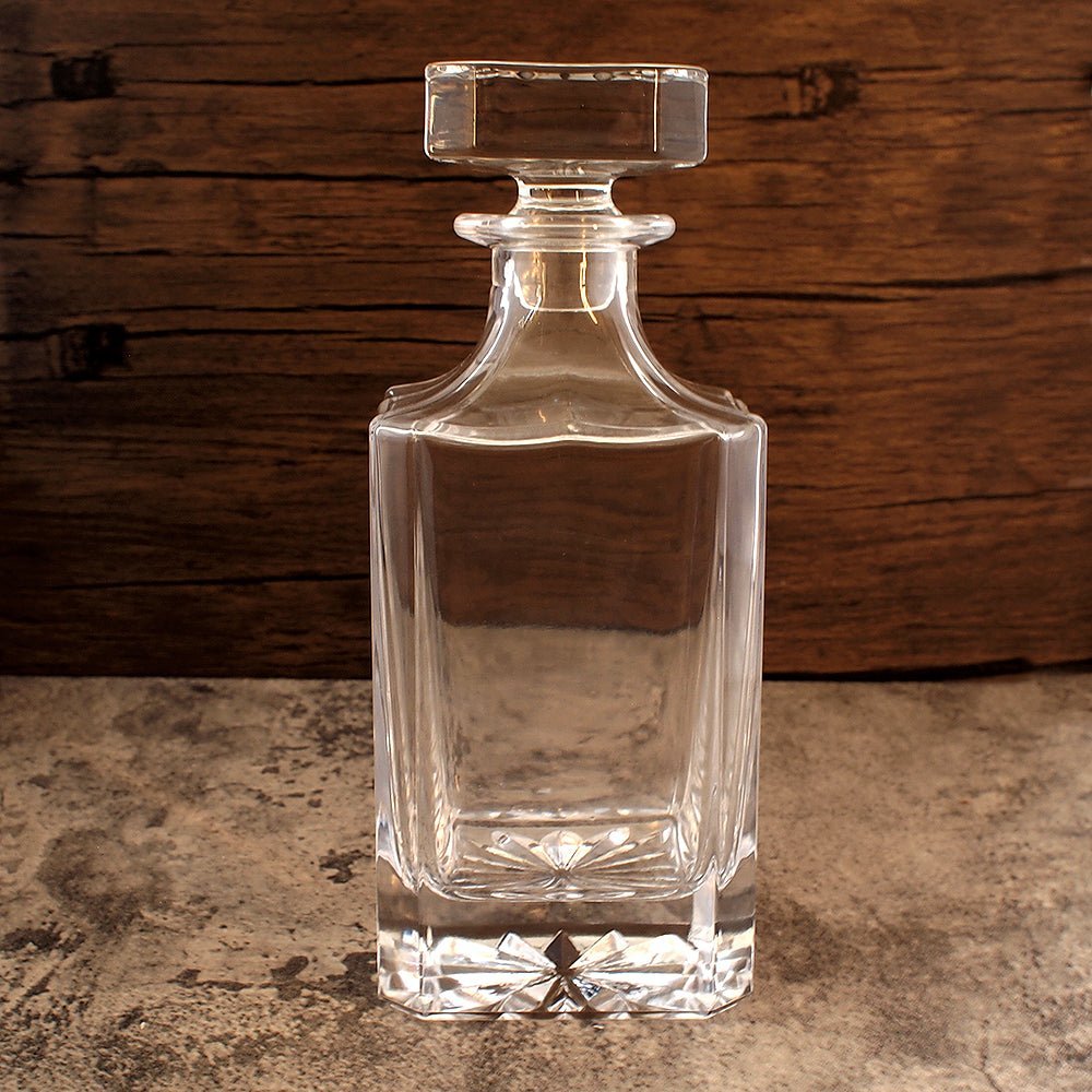 Personalised Square Glass Decanter - 750ml | Giftware Engraved