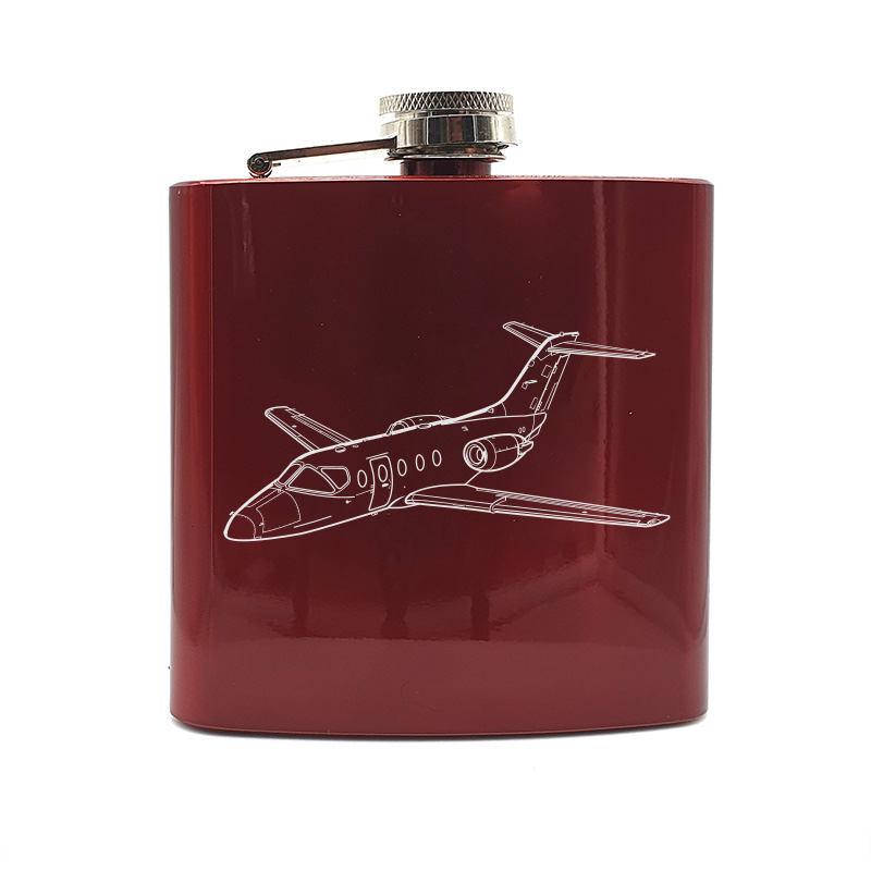 beechjet hawker 400 aircraft hip flask – digital engraving mockup / engraving preview