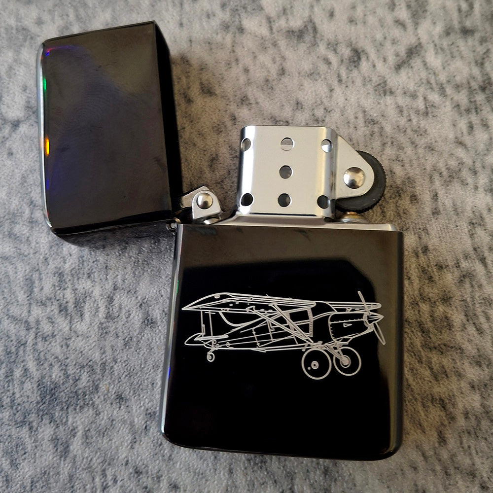 Maule STOL Aircraft engraved on Flip top Lighter
