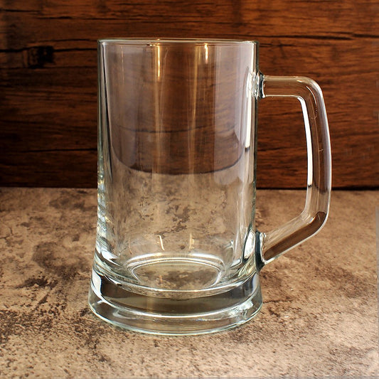 Personalised Everyday Glass  Beer Tankard Stein - 1 Pint | Giftware Engraved