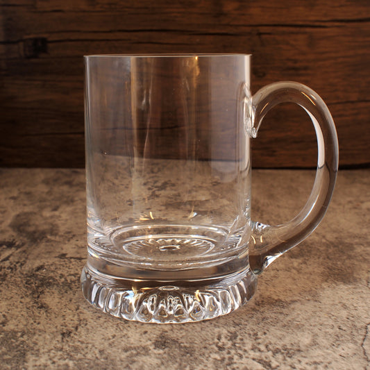 Handmade Starburst Glass Tankard | Giftware Engraved