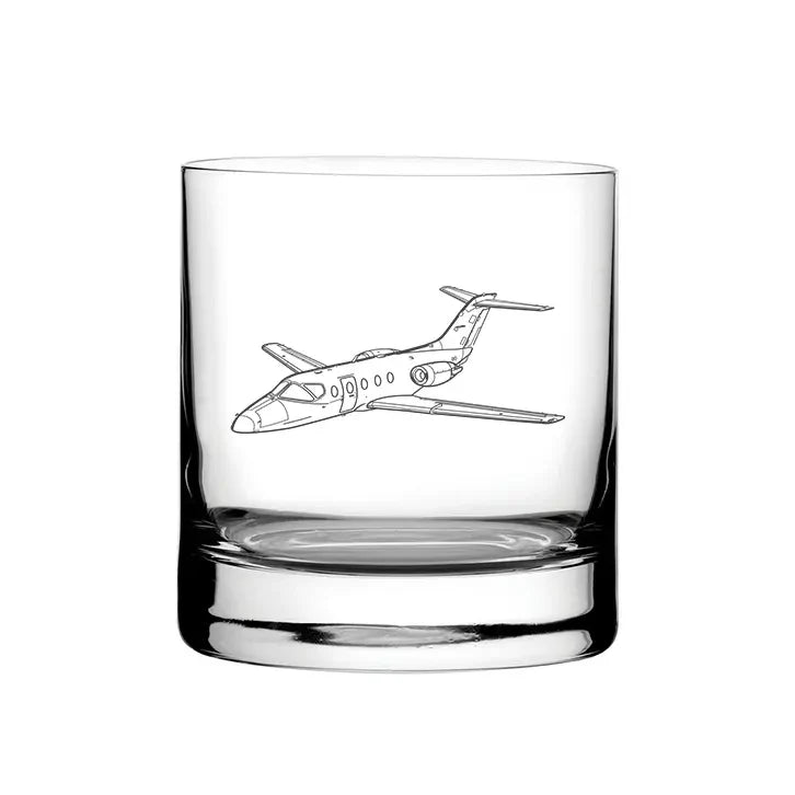 Beechcraft Hawker 400 XP Aircraft glass tumbler – digital engraving mockup / engraving preview