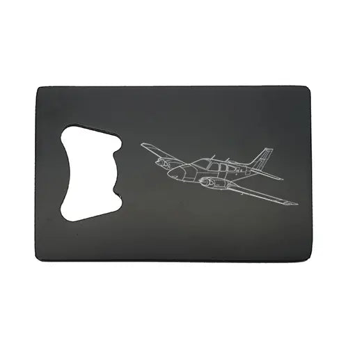 Beechcraft Baron Aircraft Bottle opener – digital engraving mockup / engraving