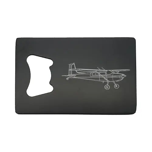 Cessna 180 aircraft Bottle opener – digital engraving mockup / engraving