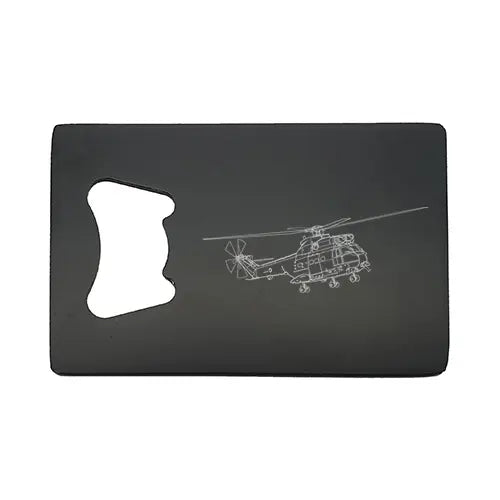 pume helicopter bottle opener – digital engraving mockup / engraving