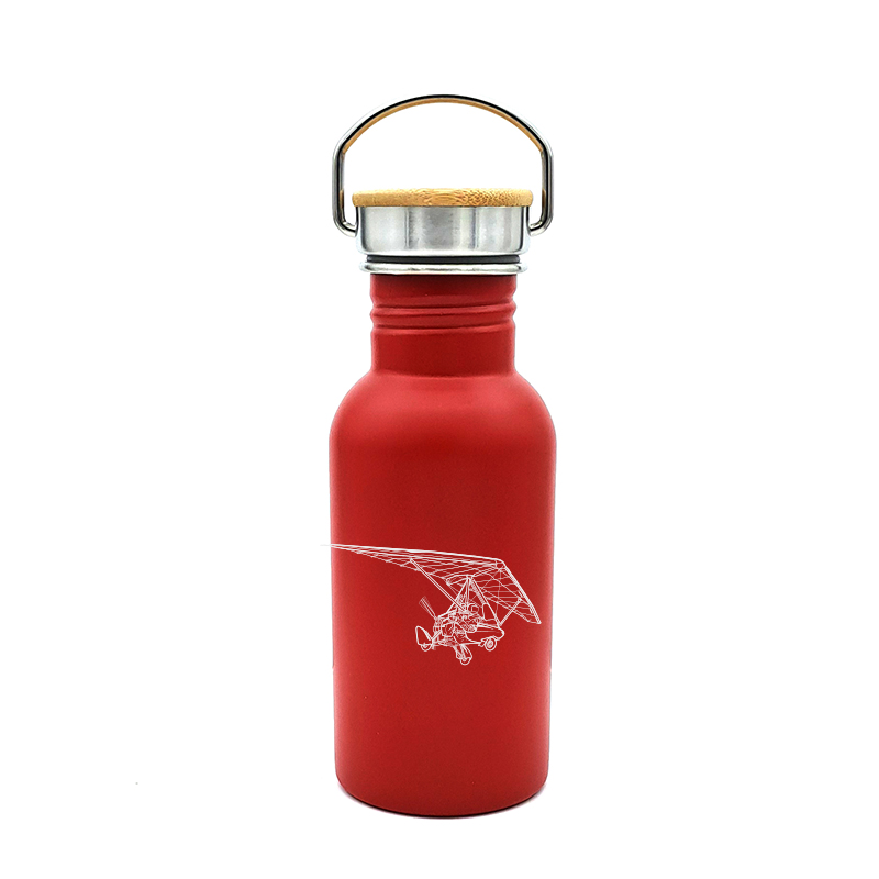pegusus microlight trike bottle digital engraving mockup / engraving preview