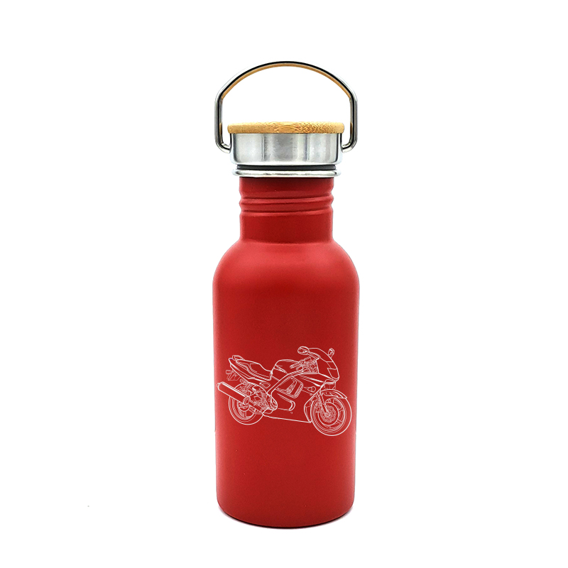 hon cbr600rr motorcycle bottle digital engraving mockup / engraving preview