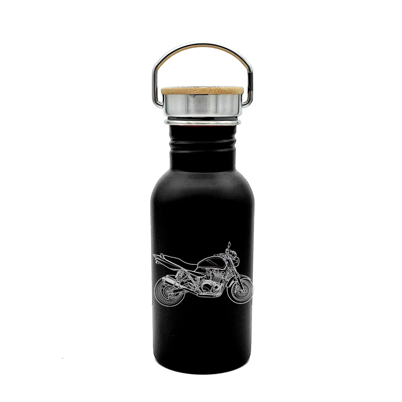 suz gsx motorcycle bottle digital engraving mockup / engraving preview