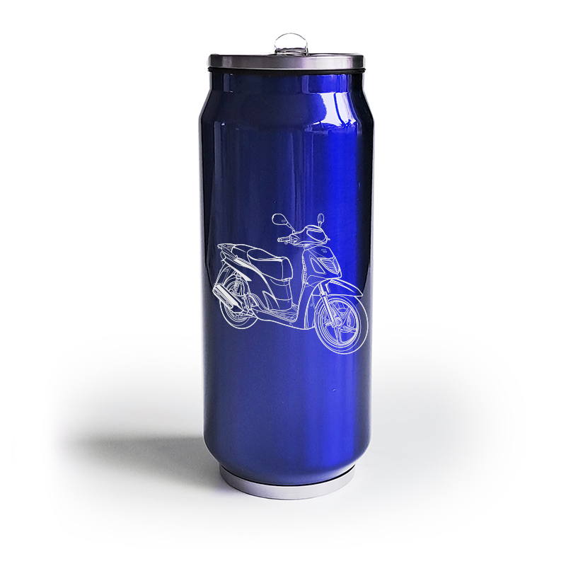 hon sh125 scooter bottle digital engraving mockup / engraving preview