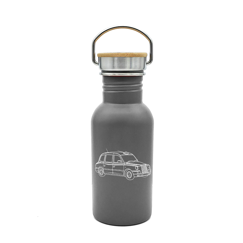 london taxi bottle digital engraving mockup / engraving preview