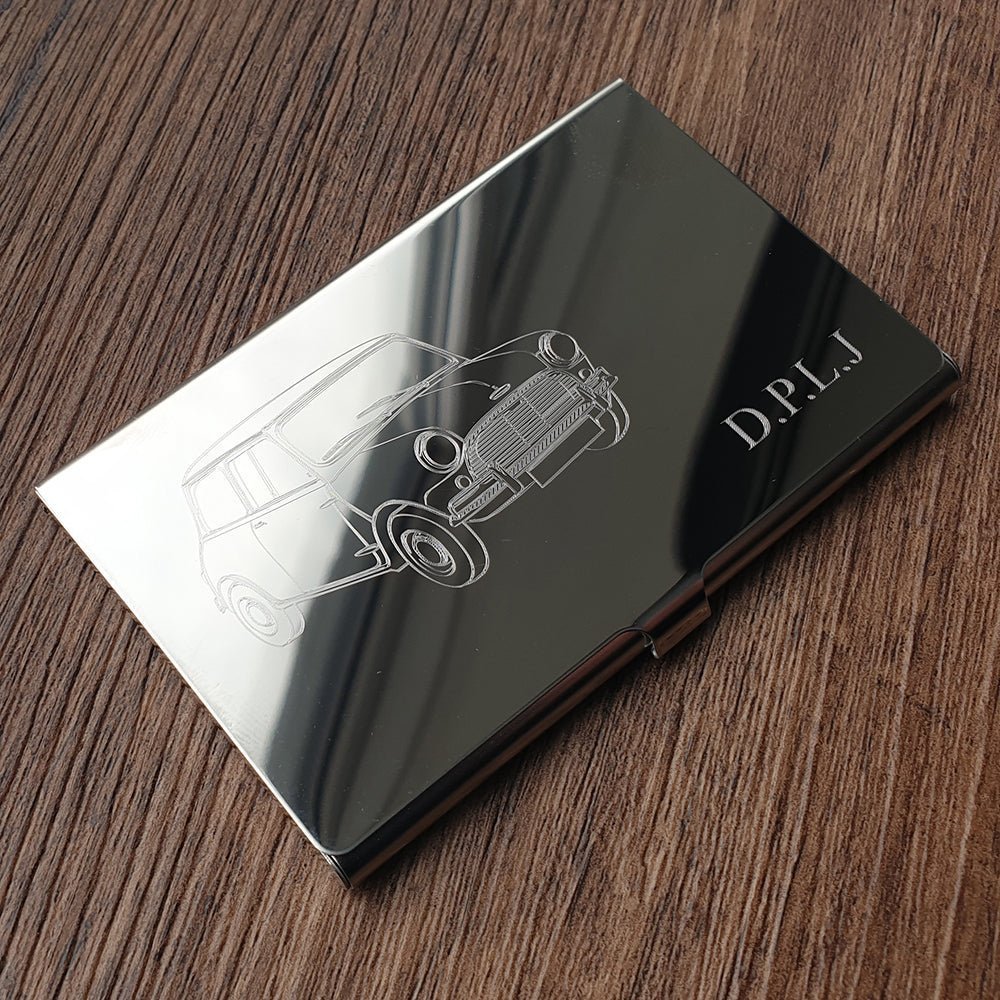 Car Truck Vehicle Themed Business Card Holder and Wallet Selection | Giftware Engraved