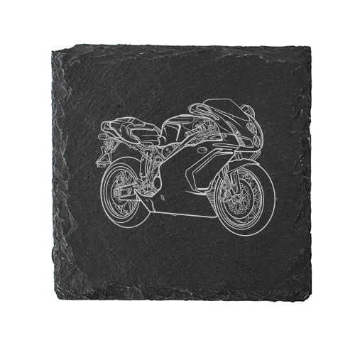 Engraved Drinks Coasters – Duc 749r Motorcycle Design Range