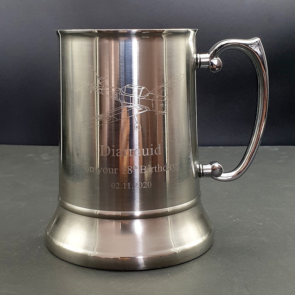 Glider Aircraft Helicopter Aviation Themed Tankard Selection | Giftware Engraved
