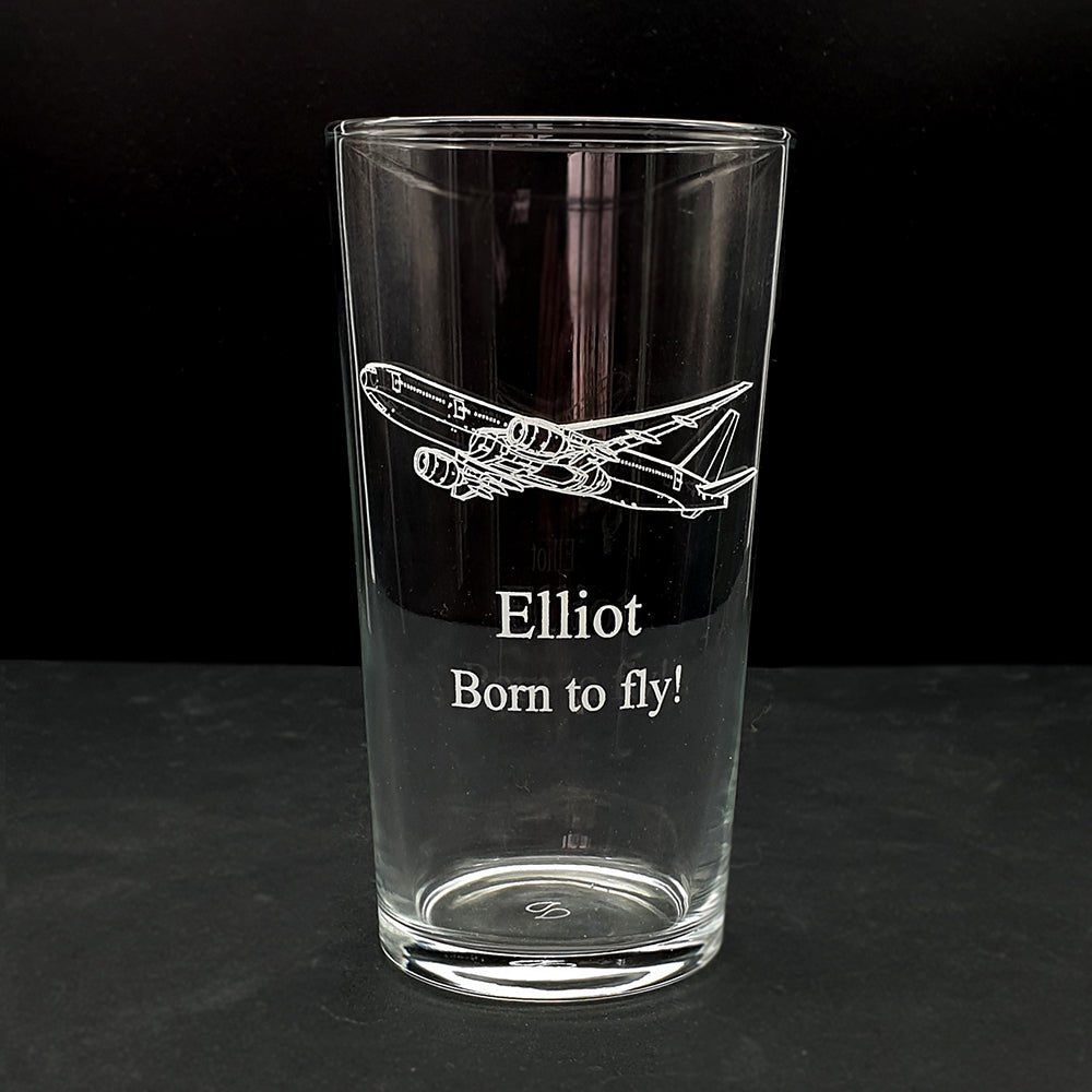 Glider Aircraft Helicopter Aviation Themed Beer Glass Tankard Selection - Giftware Engraved