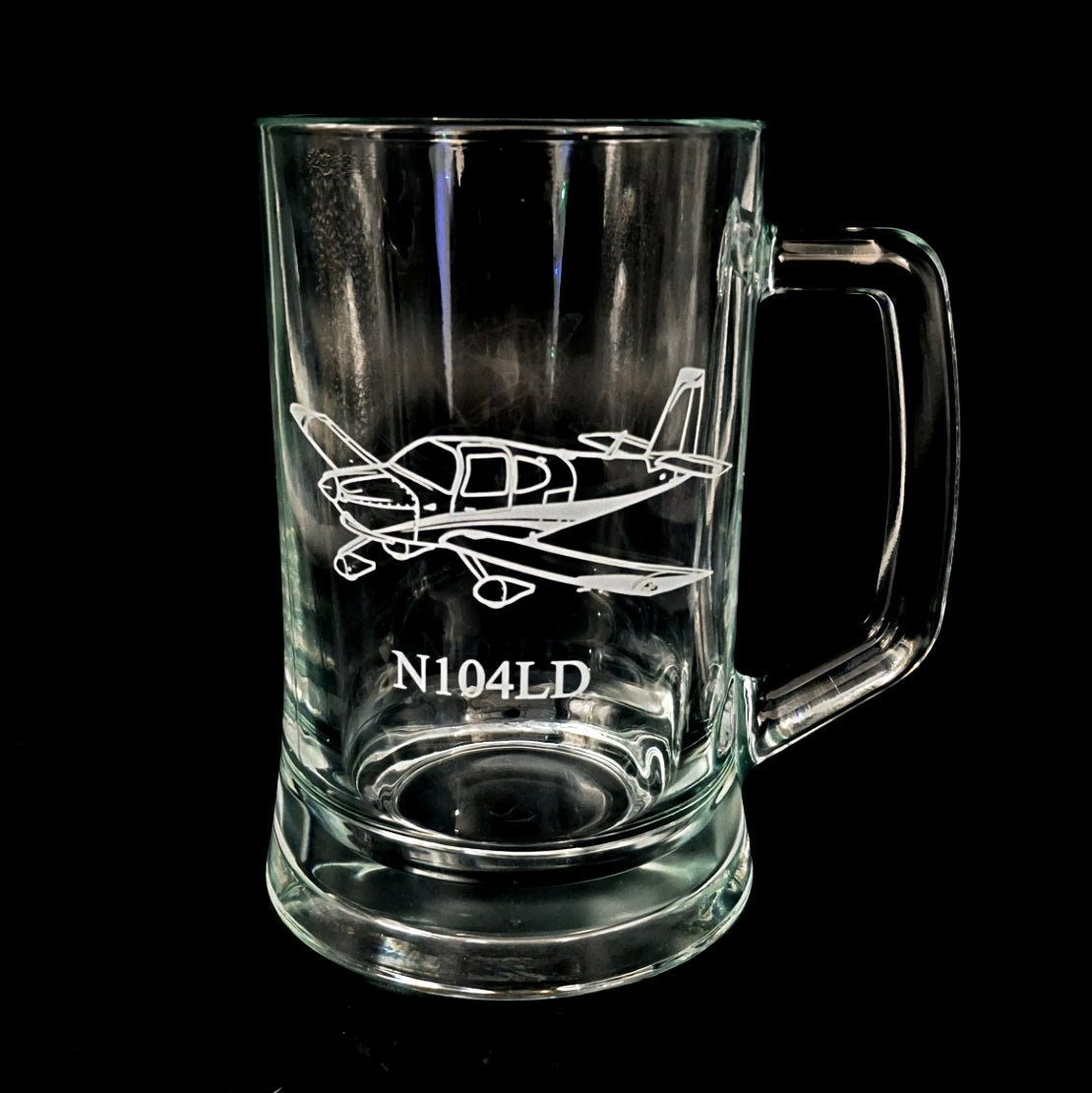 Glider Aircraft Helicopter Aviation Themed Beer Glass Tankard Selection | Giftware Engraved