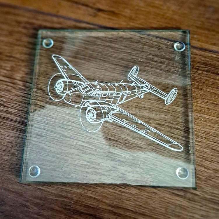 Glider, Aircraft Helicopter Aviation Themed Drinks Coaster Selection | Giftware Engraved