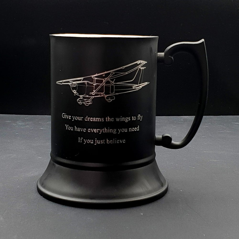 Glider Aircraft Helicopter Aviation Themed Tankard Selection - Giftware Engraved