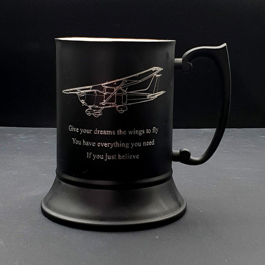 Glider Aircraft Helicopter Aviation Themed Tankard Selection | Giftware Engraved