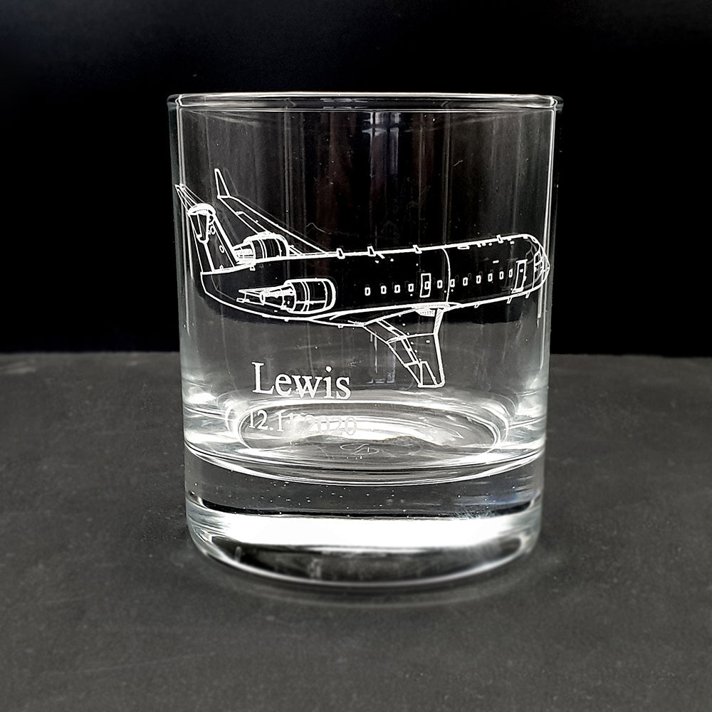 Glider Aircraft Helicopter Aviation Themed Tumbler Glass Selection | Giftware Engraved