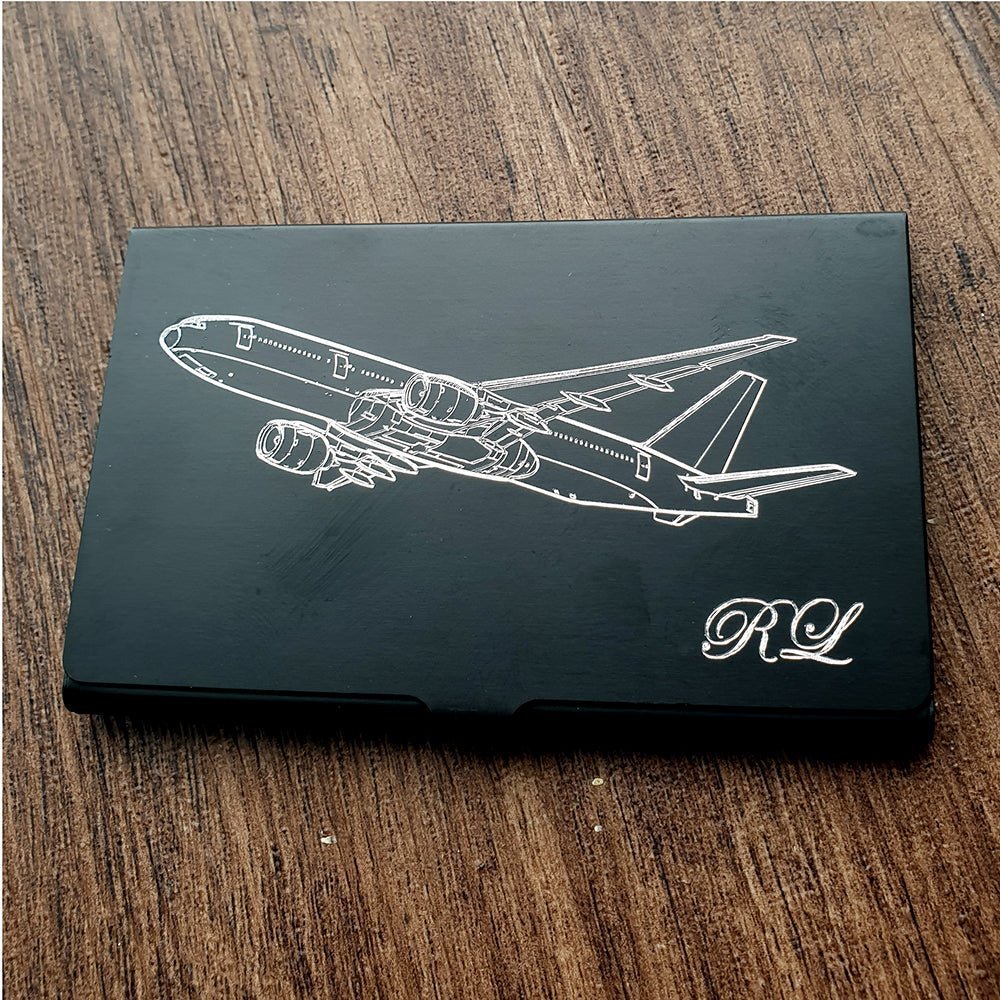 Gliders, Aircraft and Helicopter Aviation Themed Business Card Holder and Wallet Selection | Giftware Engraved