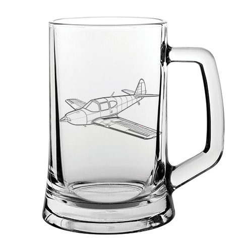 globe swift aircraft glass tankard digital engraving mockup / engraving preview