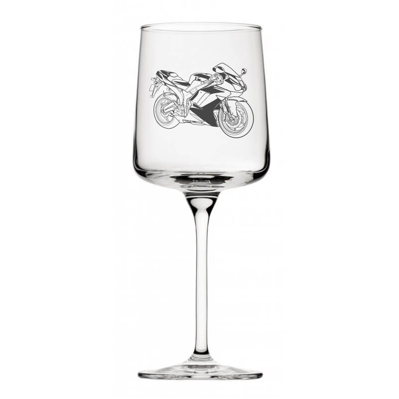 racing bike motorcycle wine glass digital engraving mockup / engraving preview