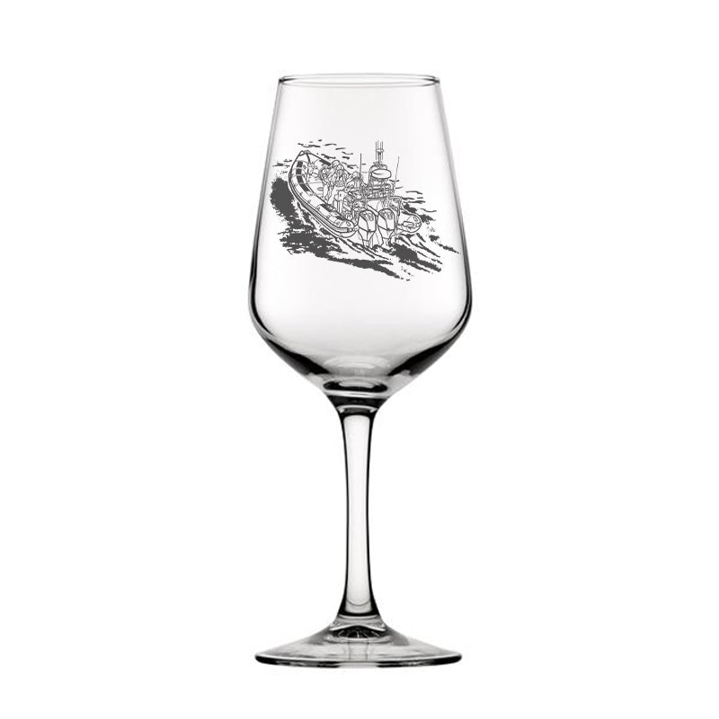 rnli inshore lifeatjpg nautical wine glass digital engraving mockup / engraving preview