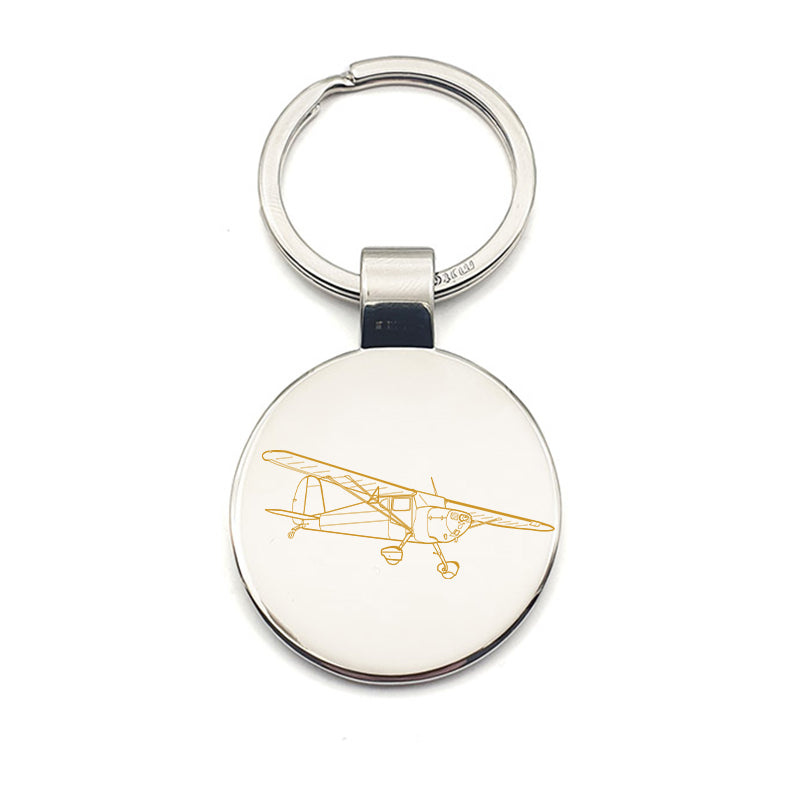 cessna 120 aircraft keyring digital engraving mockup / engraving preview