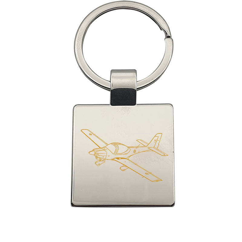grob tutor aircraft keyring digital engraving mockup / engraving preview