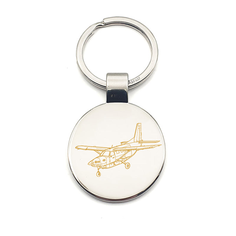 quest daher kodiak aircraft keyring digital engraving mockup / engraving preview