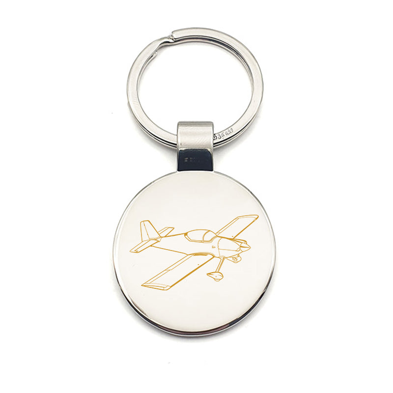 vans rv6 aircraft keyring digital engraving mockup / engraving preview