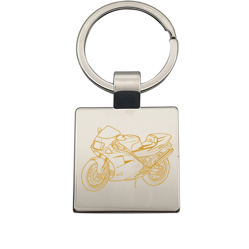 ducati 888 motorcycle keyring digital engraving mockup / engraving preview