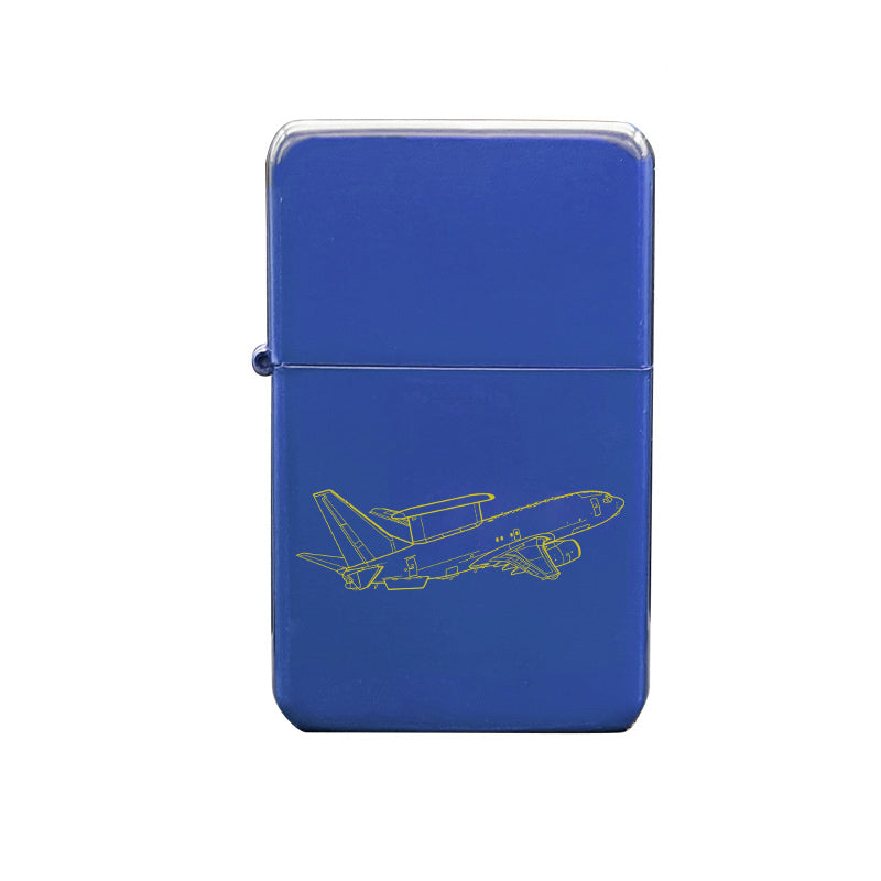 boeing e7 wedgetail aircraft cigarette lighter digital engraving mockup / engraving preview