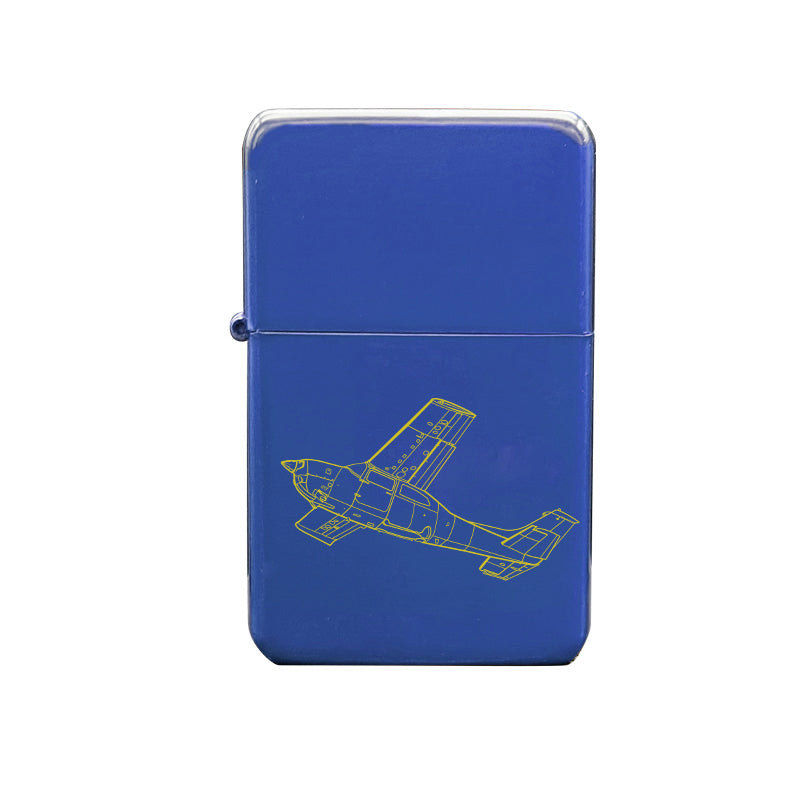 cessna centurion 210 aircraft cigarette lighter digital engraving mockup / engraving preview