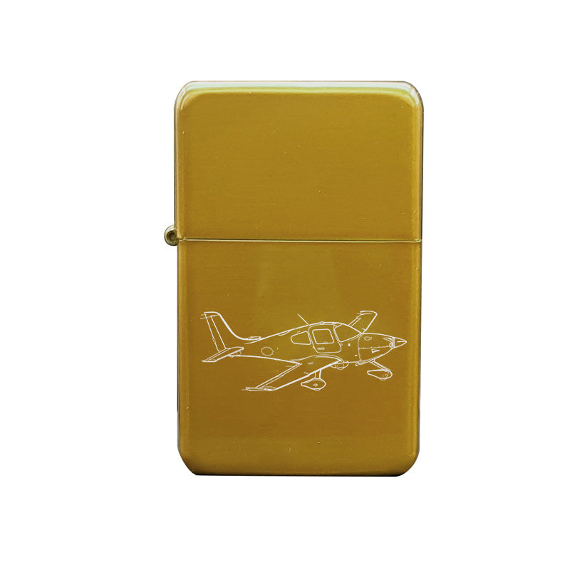 cirrus sr20 aircraft cigarette lighter digital engraving mockup / engraving preview