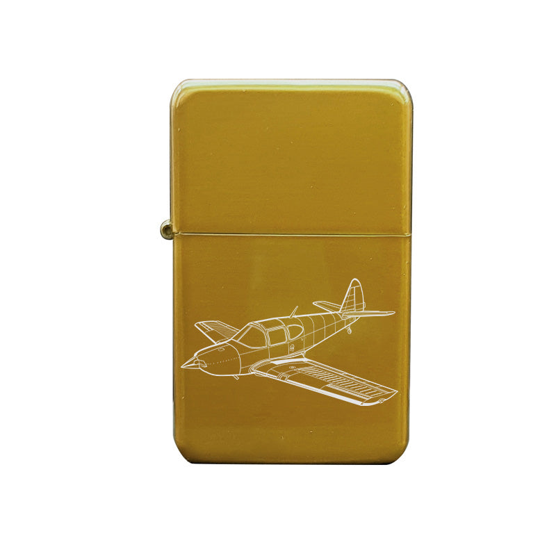 globe swift aircraft cigarette lighter digital engraving mockup / engraving preview