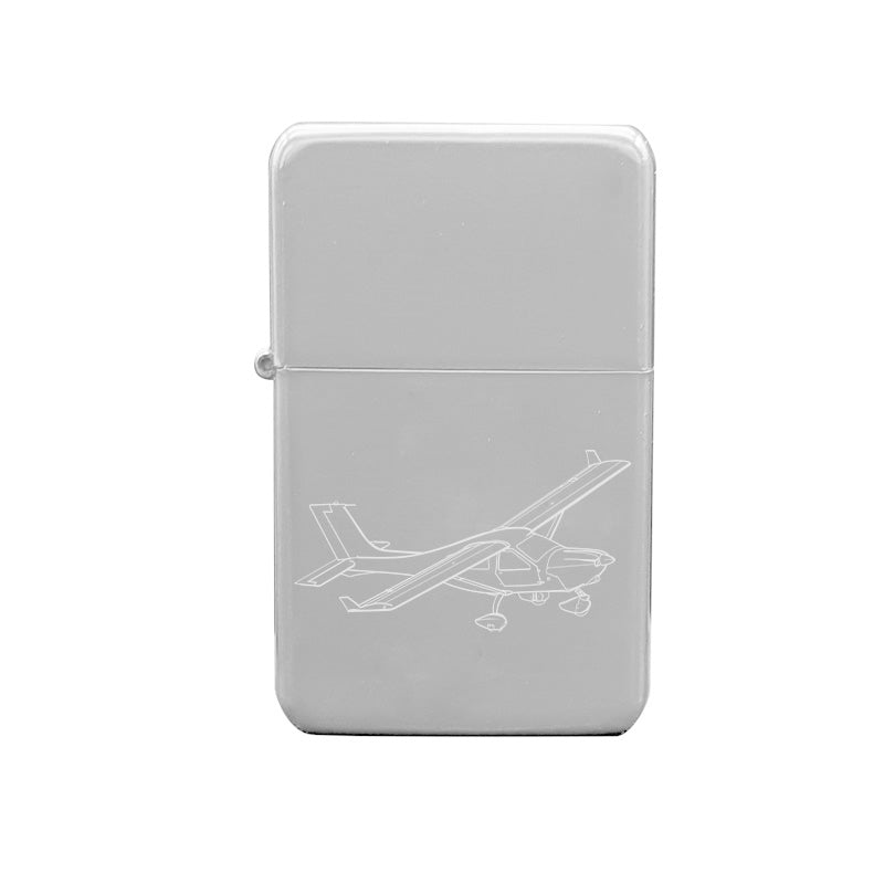 jabiru j230 aircraft cigarette lighter digital engraving mockup / engraving preview