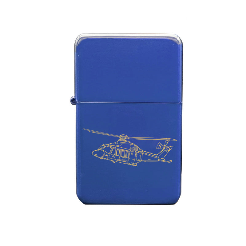 agustawestland aw139 helicopter ciggarette lighter digital engraving mockup / engraving preview