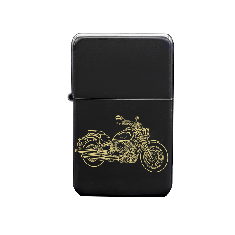 yam v star 1100 motorcycle cigarette lighter digital engraving mockup / engraving preview