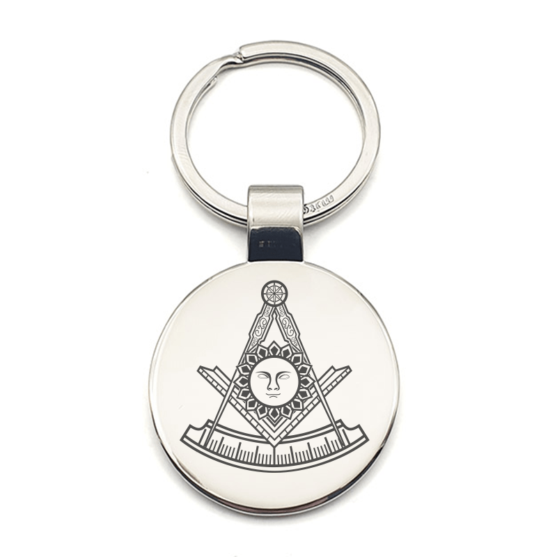 Masonic Symbol and Mystery Mix Themed Keyring Selection - Giftware Engraved